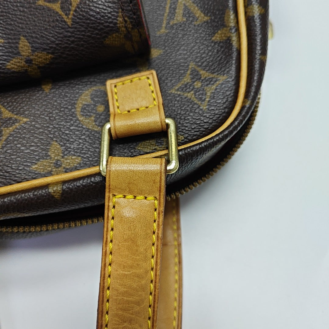 EXCENTRI-CITE Monogram Coated Canvas Brown