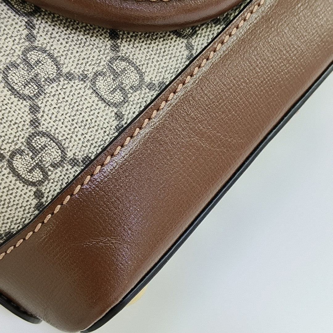Horsebit 1955 Mini Coated Canvas Beige