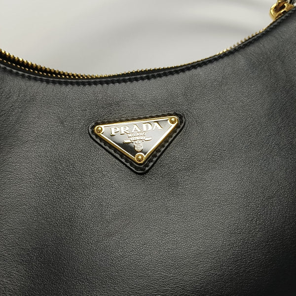 Calfskin Shoulder Bag Black