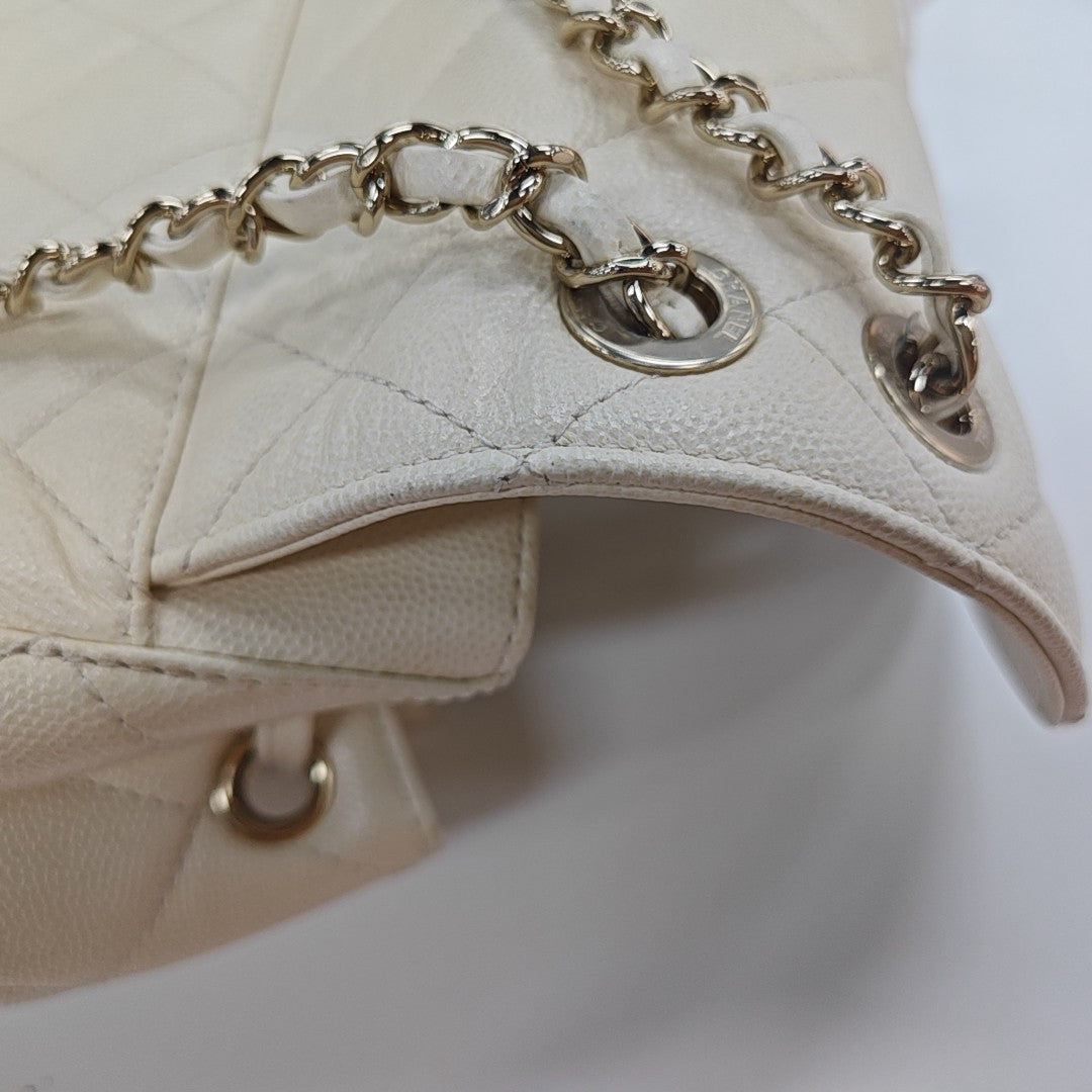 DUMA Quilted Grained Calfskin Beige