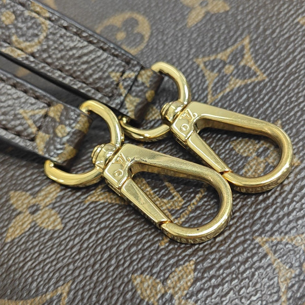 MONTAIGNE BB Monogram Coated Canvas Brown