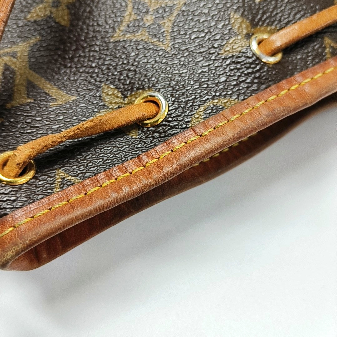 NÉONOÉ Nano Monogram Coated Canvas Brown