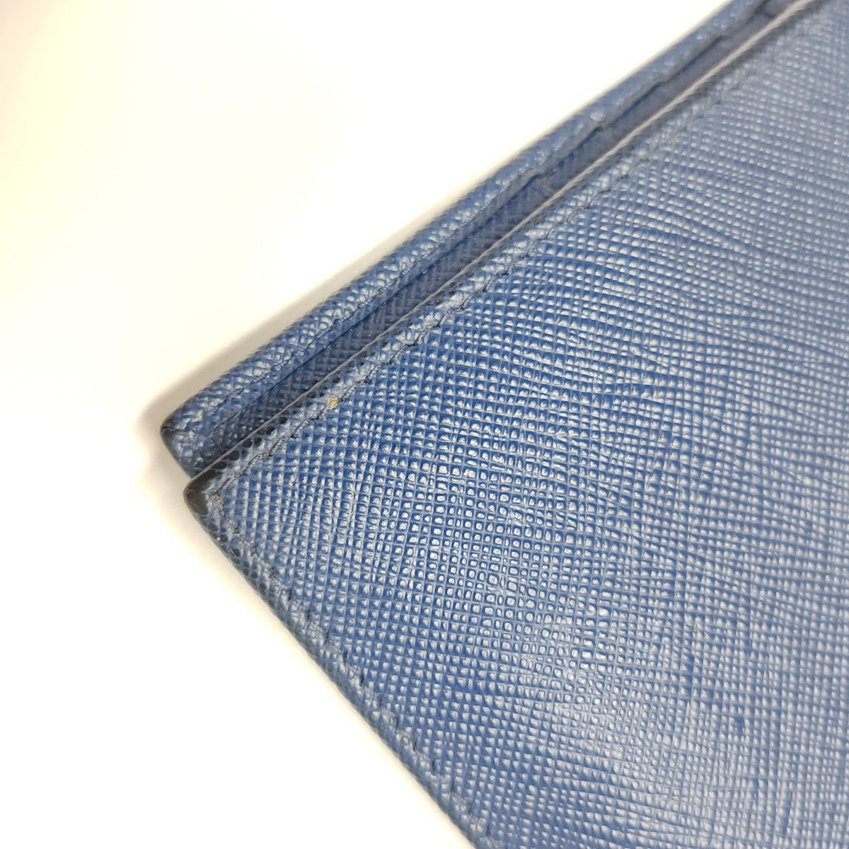 Saffiano Calfskin Card Holder Blue