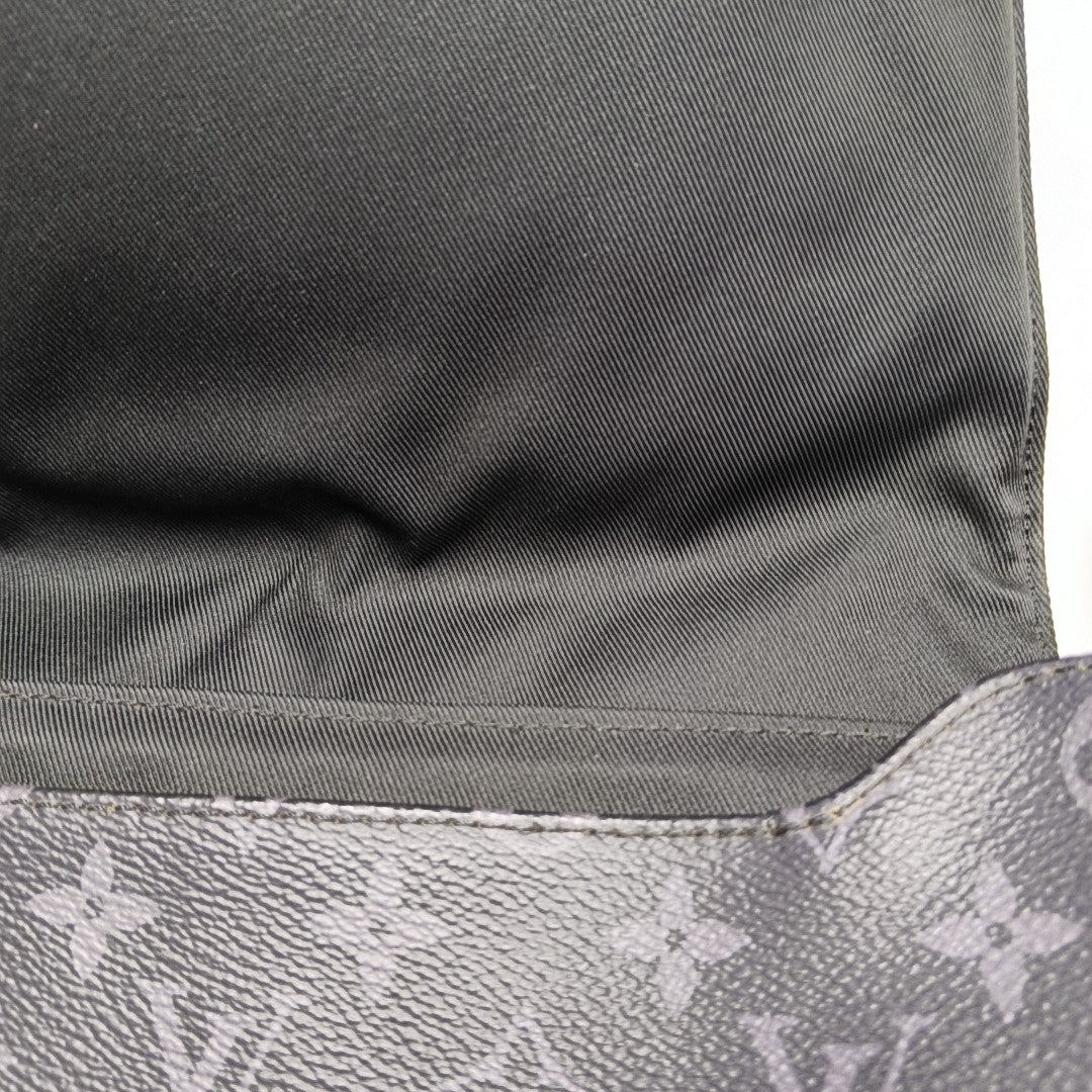 DISTRICT MM Monogram Coated Canvas Black