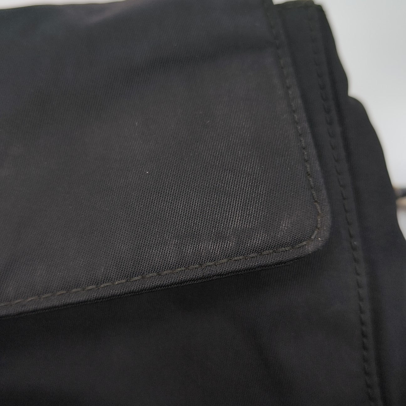Nylon Shoulder Bag Black