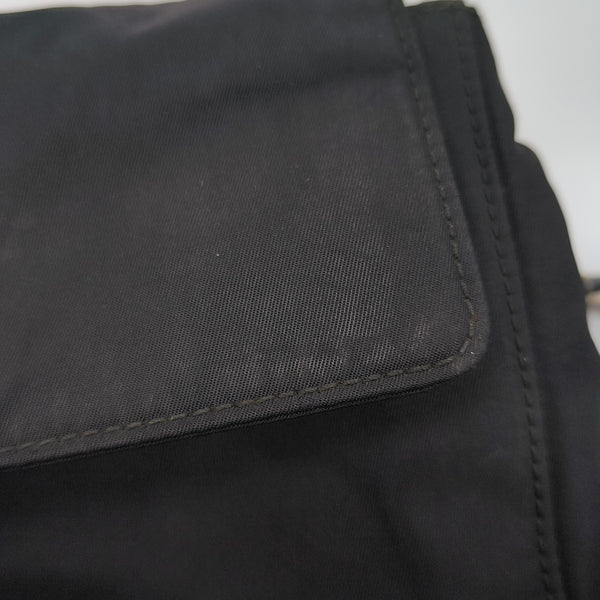 Nylon Shoulder Bag Black