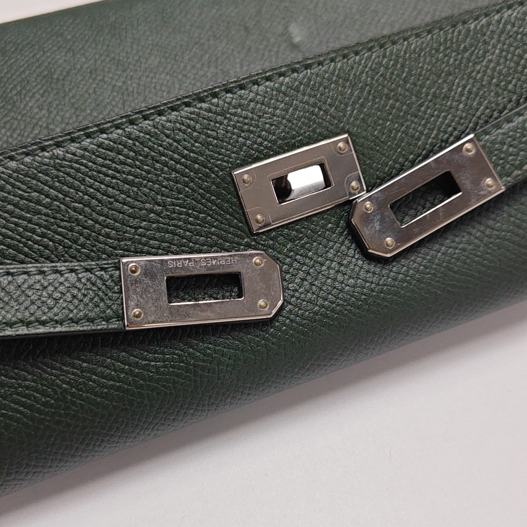 Kelly 20 Epsom Green Wallet