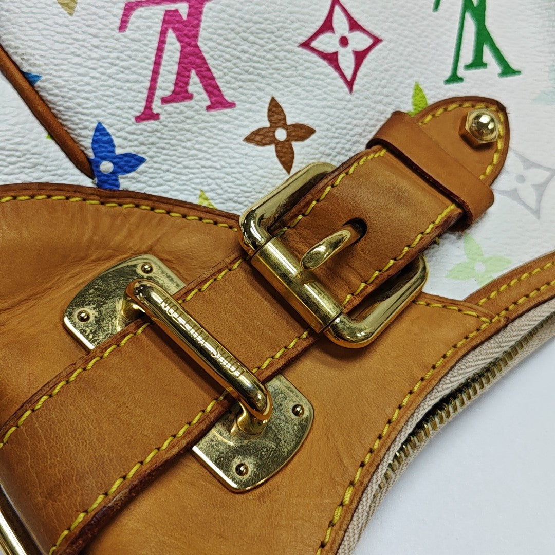 GRETA Monogram Coated Canvas White