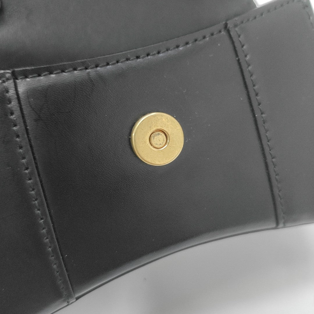 Hourglass Mini Calfskin Black