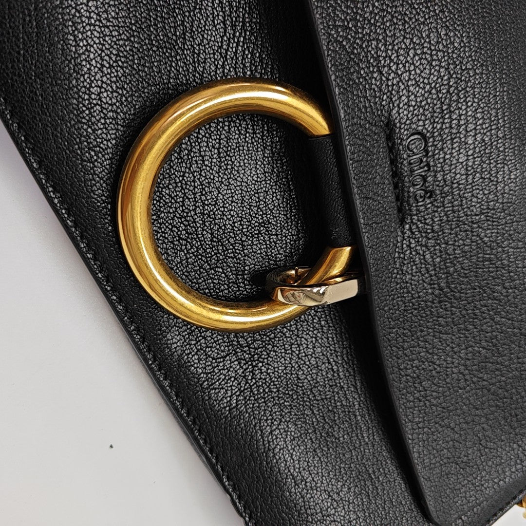 Faye Small Calfskin Black
