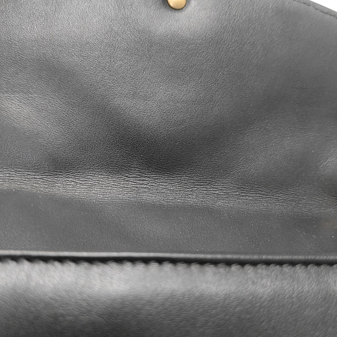 GG Marmont Medium Quilted Calfskin Black