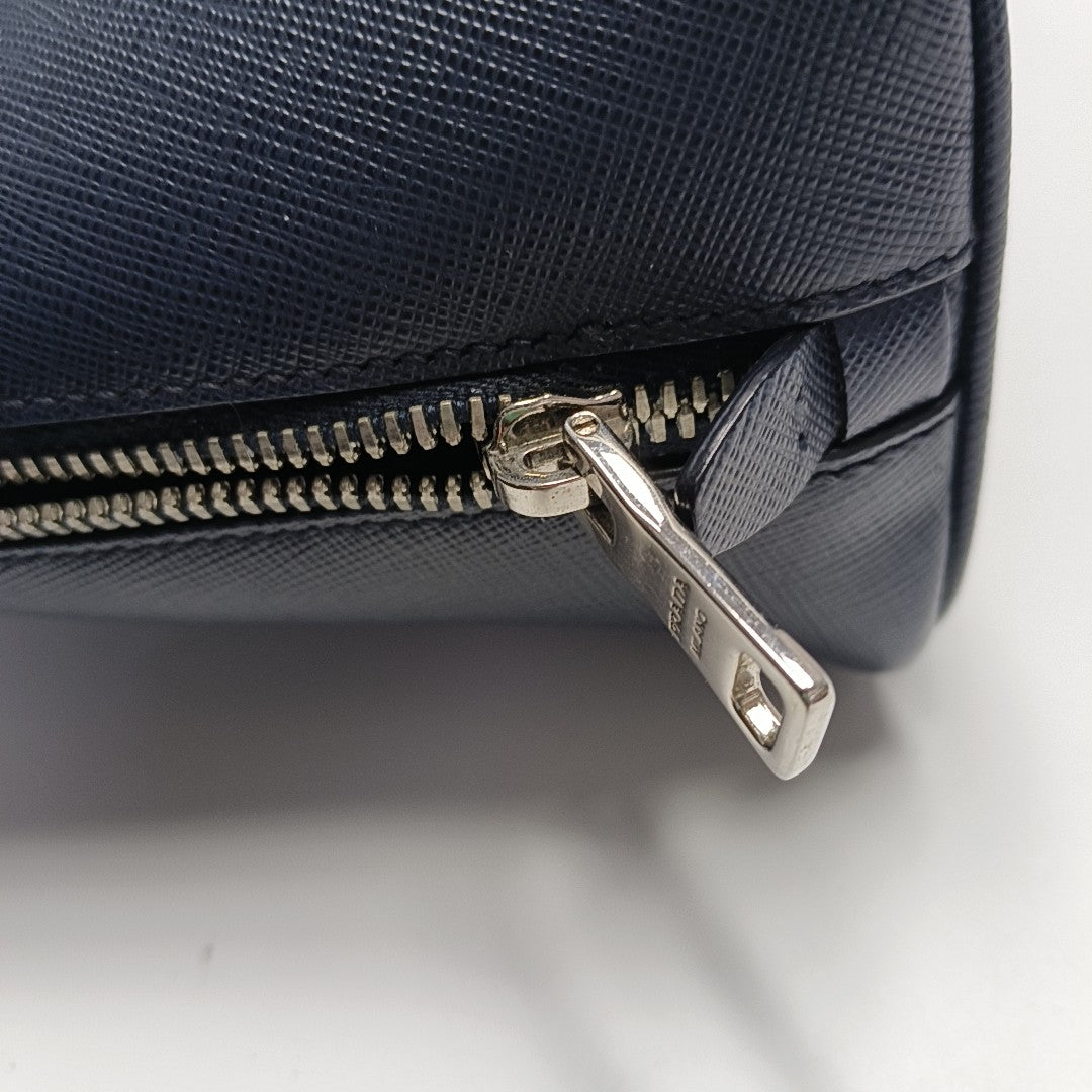 Promenade Small Saffiano Calfskin Blue