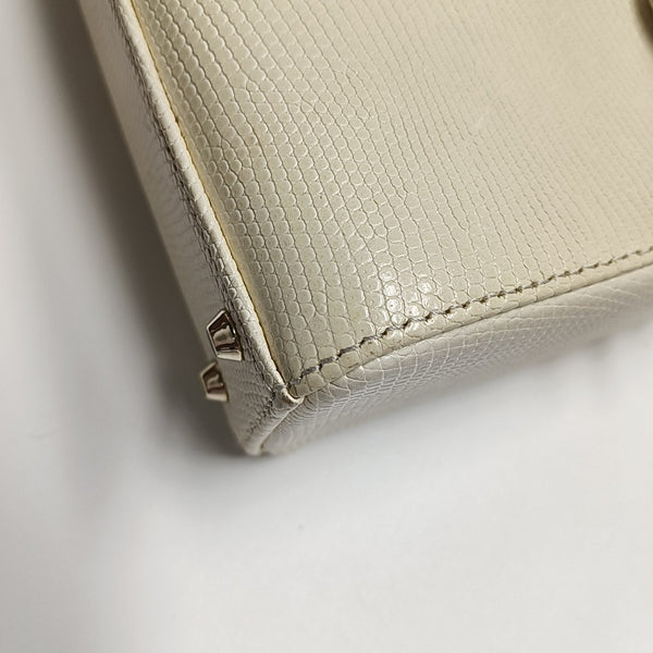Lady Dior Mini Lizard Yellow