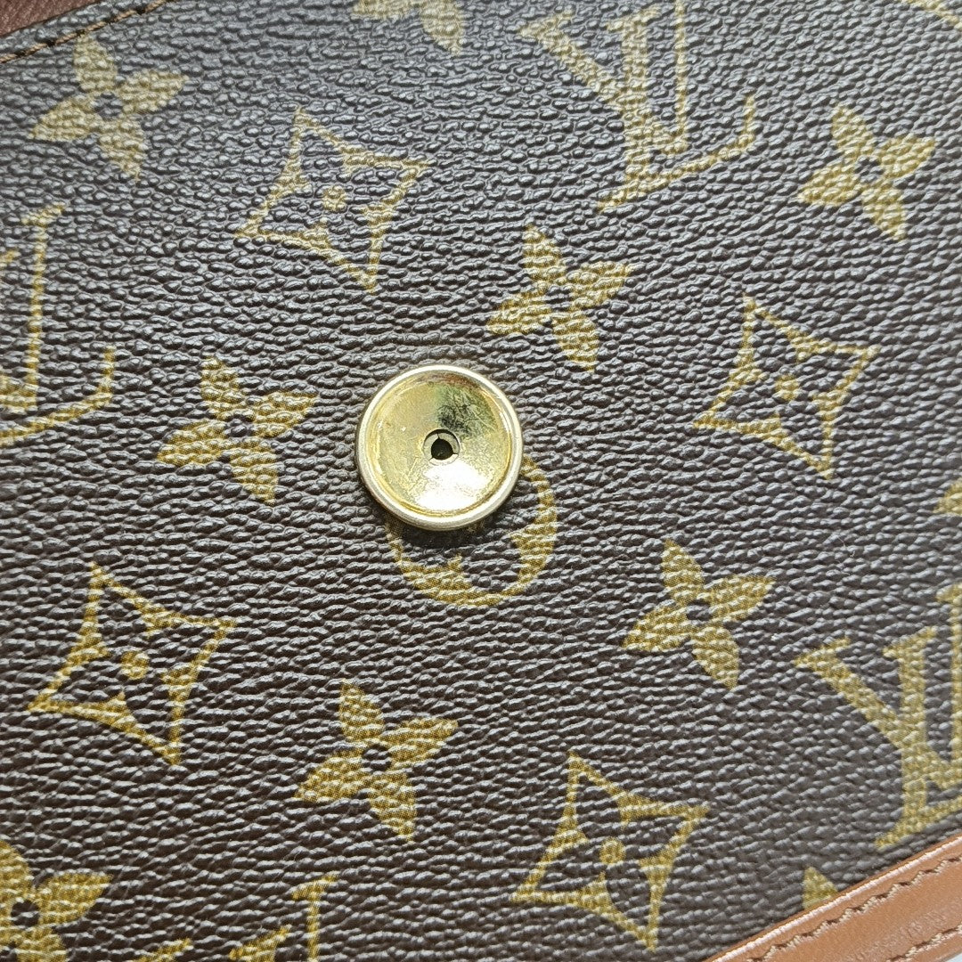 DAME GM Monogram Coated Canvas Brown