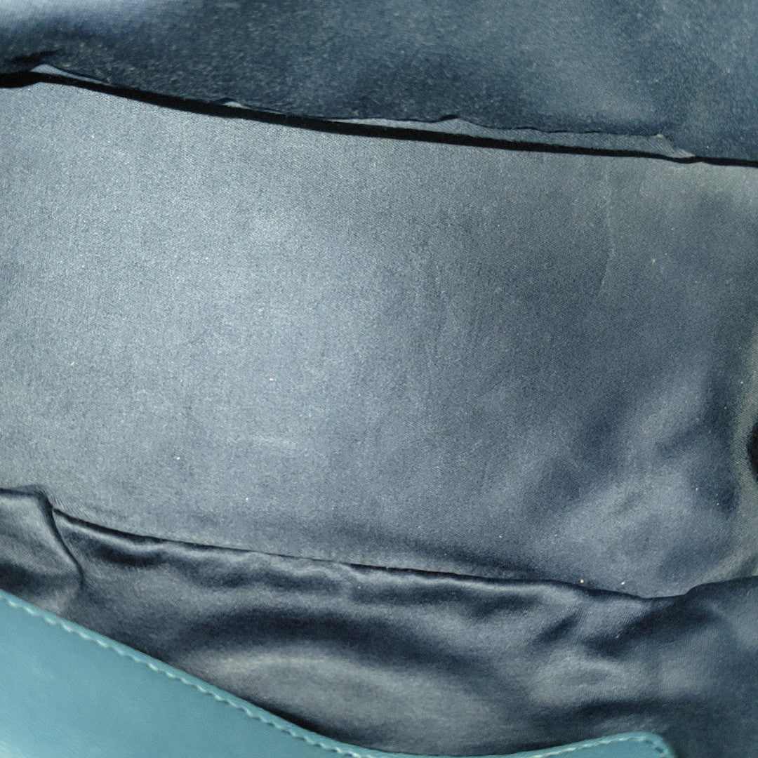 Quilted Lambskin Tote Bag Blue