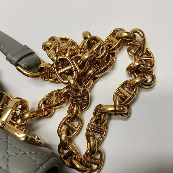 Dior Caro Small Cannage Calfskin Blue
