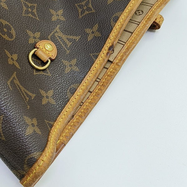 NEVERFULL GM Monogram Coated Canvas Brown