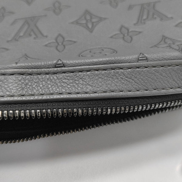 TRIO Monogram Calfskin Gray