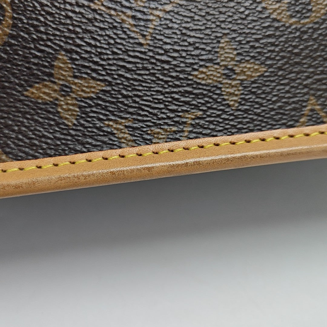 DIANE Monogram Coated Canvas Brown