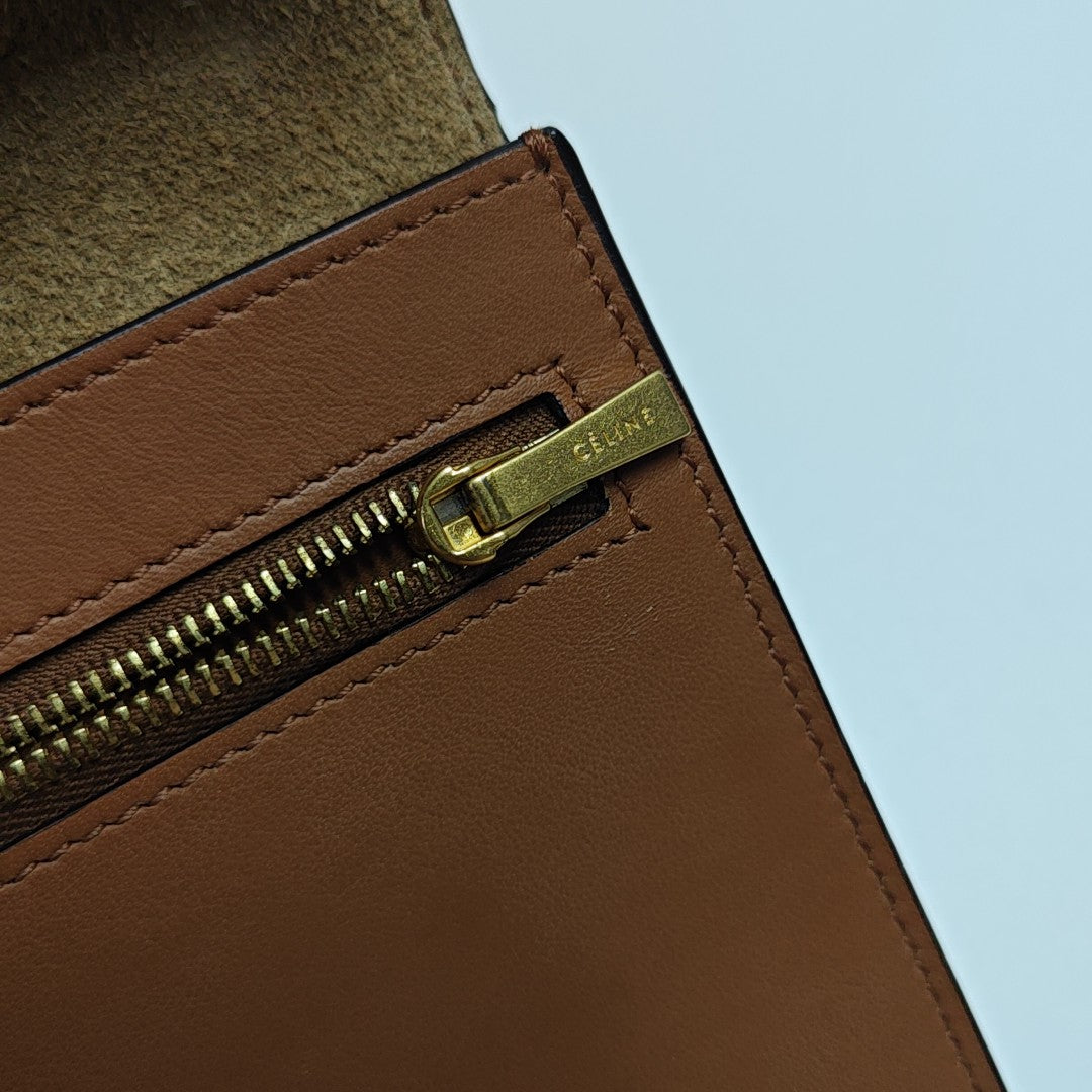STRAP Large Calfskin Brown Wallet