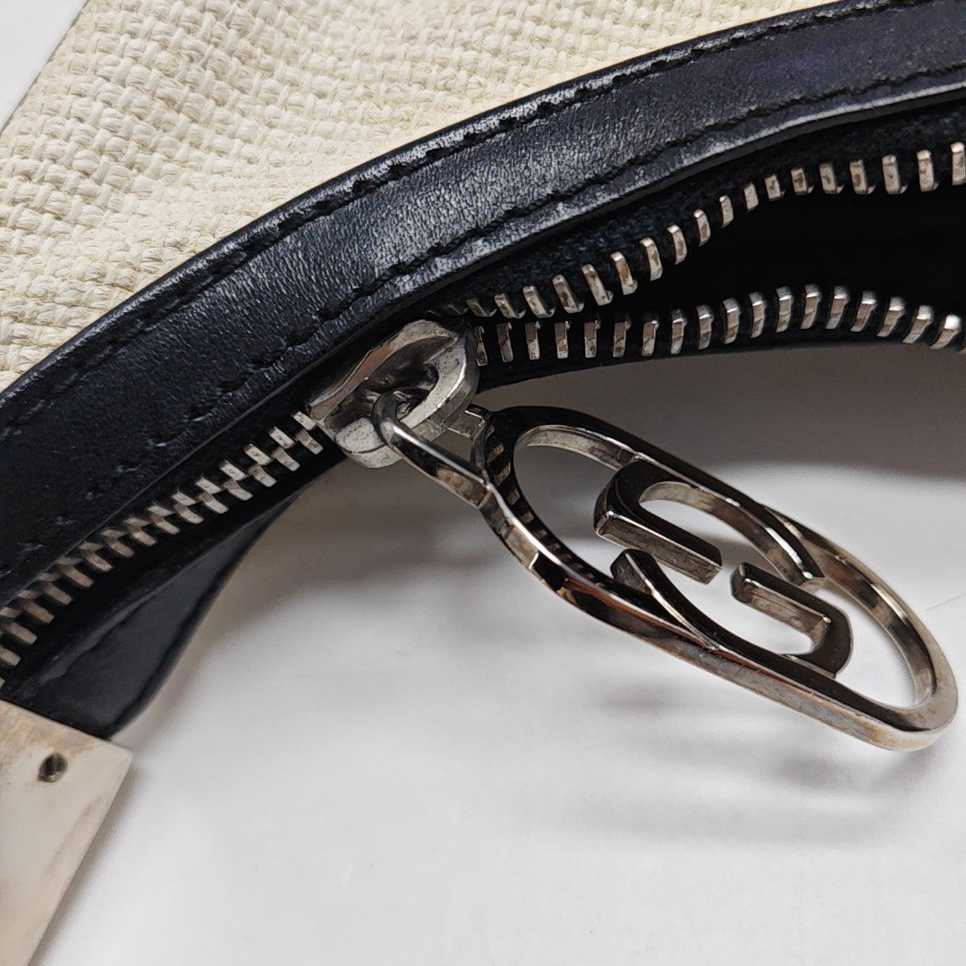 Fabric Shoulder Bag White