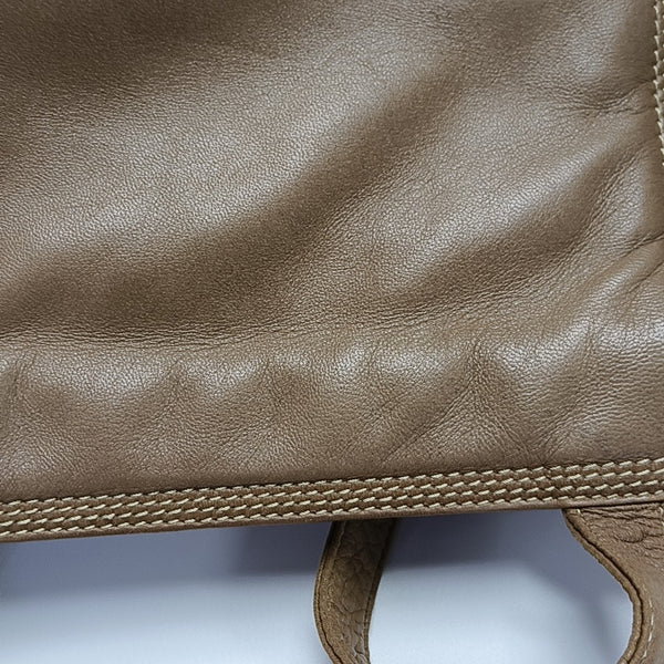 Lambskin Shoulder Bag Brown
