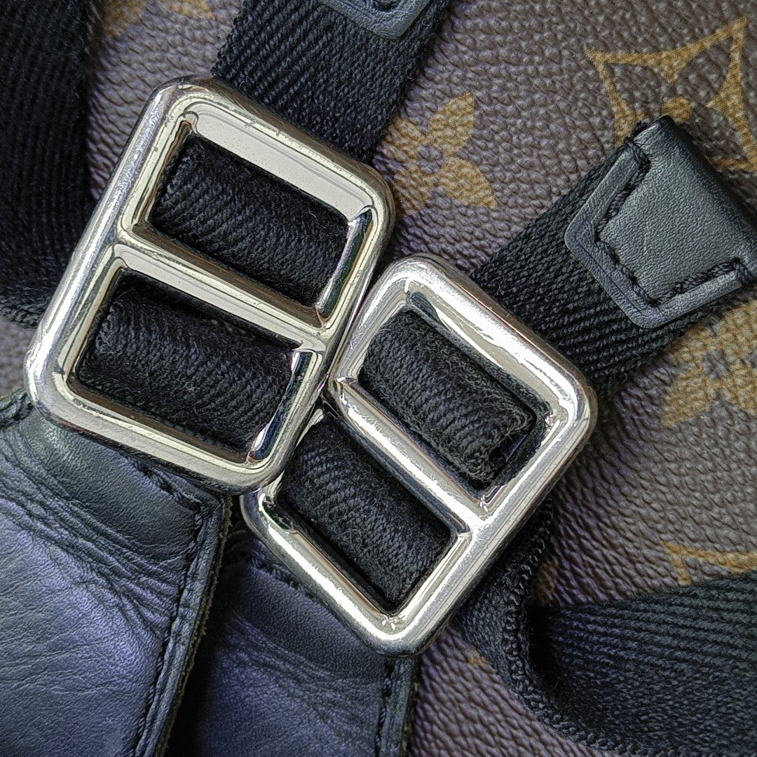CHRISTOPHER MM Monogram Coated Canvas Brown