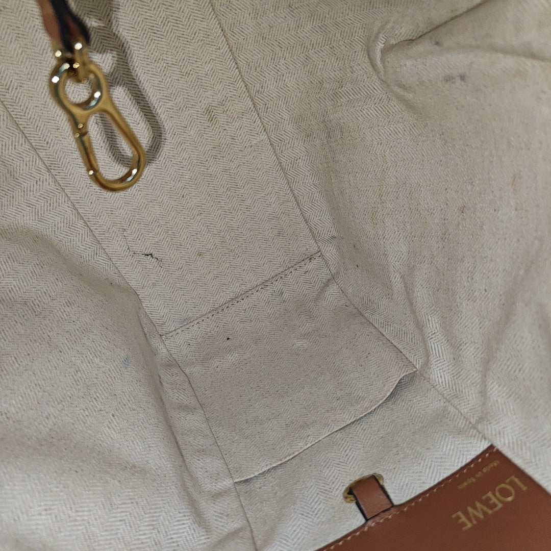 Hammock Small Monogram Calfskin Brown