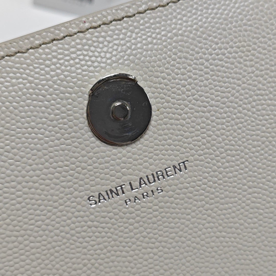 KATE Medium Calfskin White