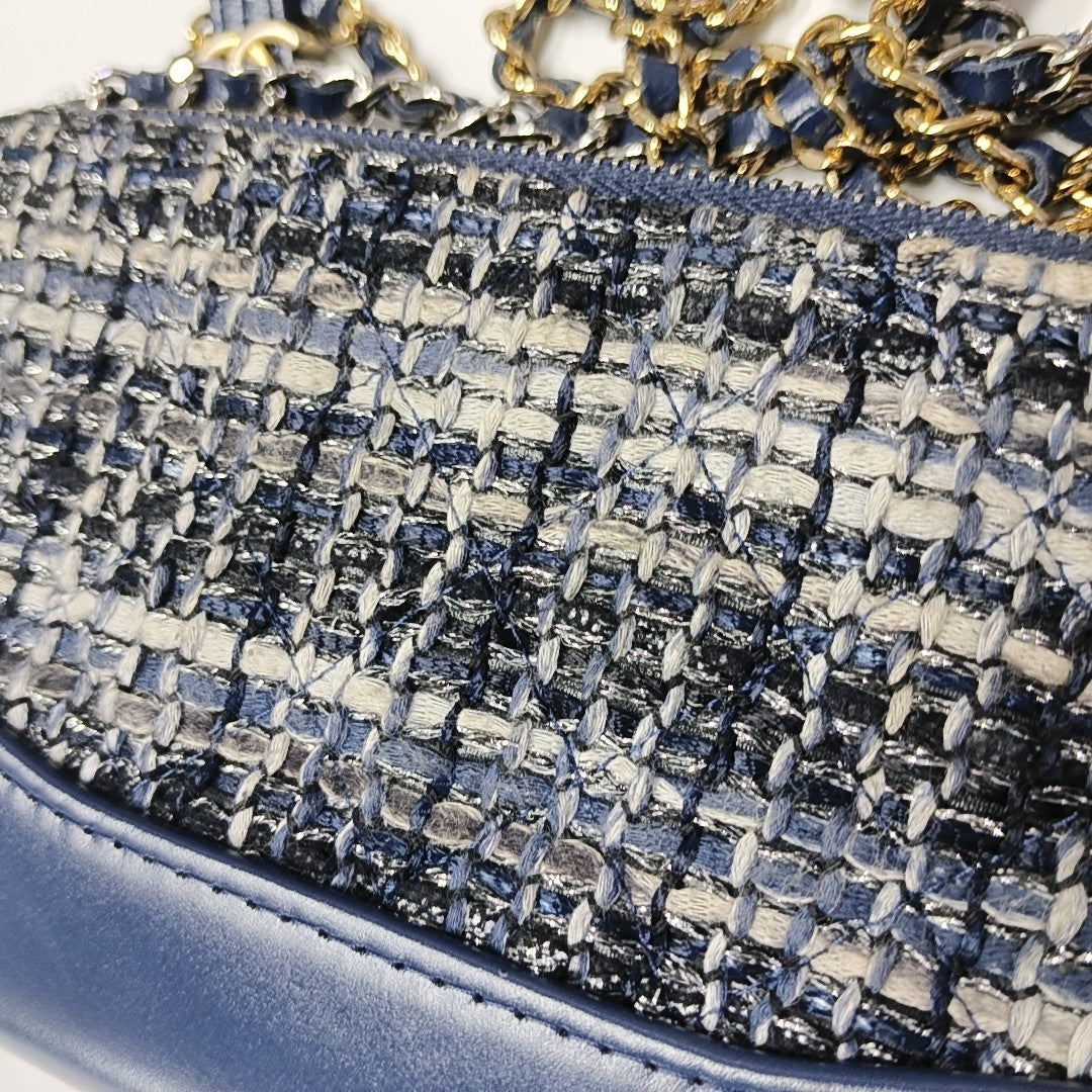 GABRIELLE Mini Quilted Calfskin Blue
