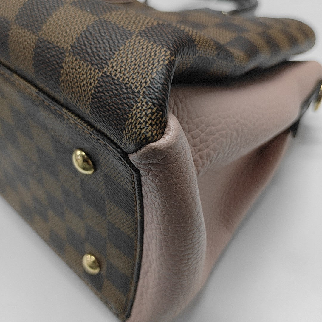 NORMANDY Damier Ebene Coated Canvas Brown