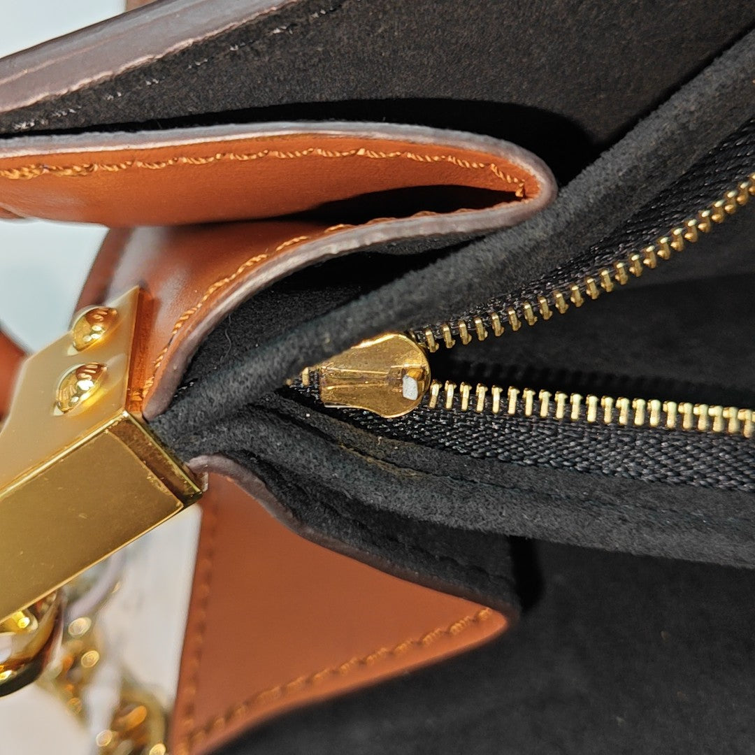 DAUPHINE MM Monogram Coated Canvas Brown