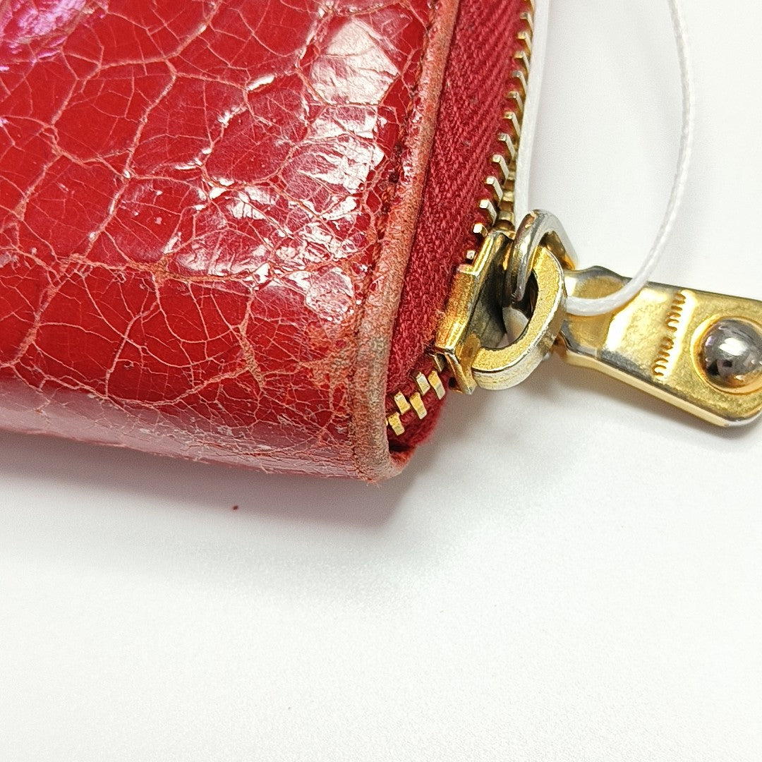 Calfskin Wallet Red