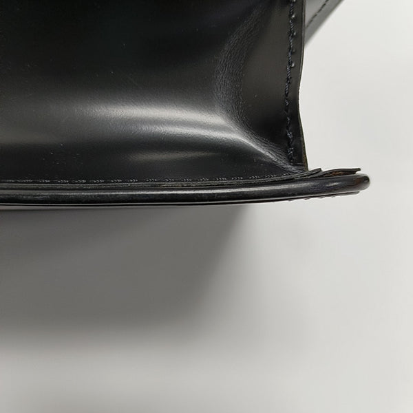 Calfskin Top Handle Bag Black