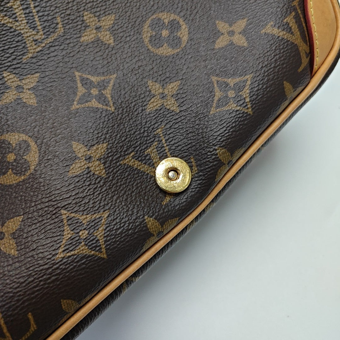 DIANE Monogram Coated Canvas Brown