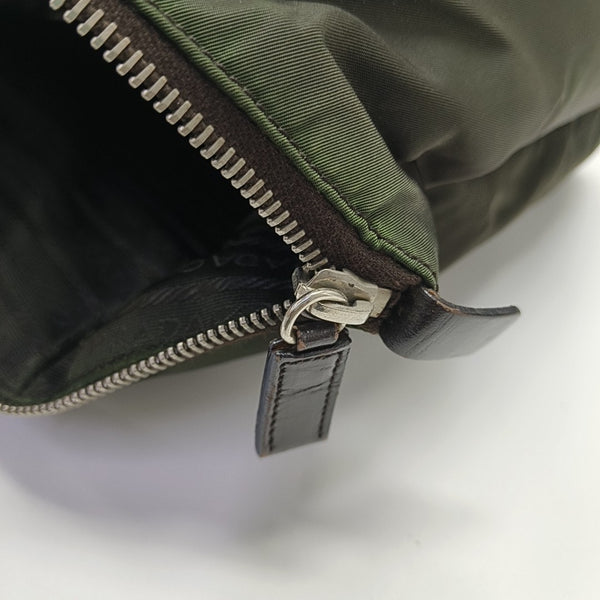 Nylon Top Handle Bag Green