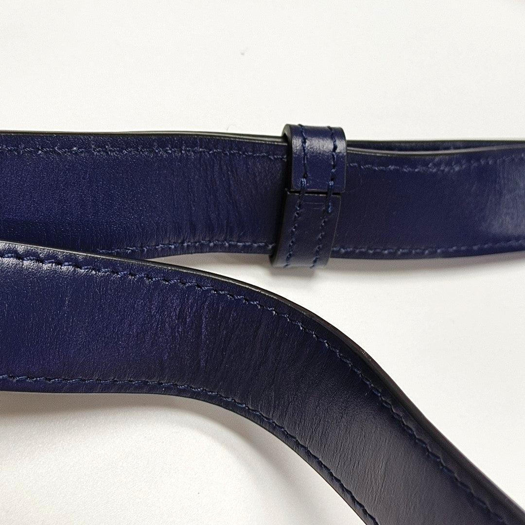 Authenticated pre-owned  TRIOMPHE Medium Calfskin Blue - Crossbody Bag at Looply