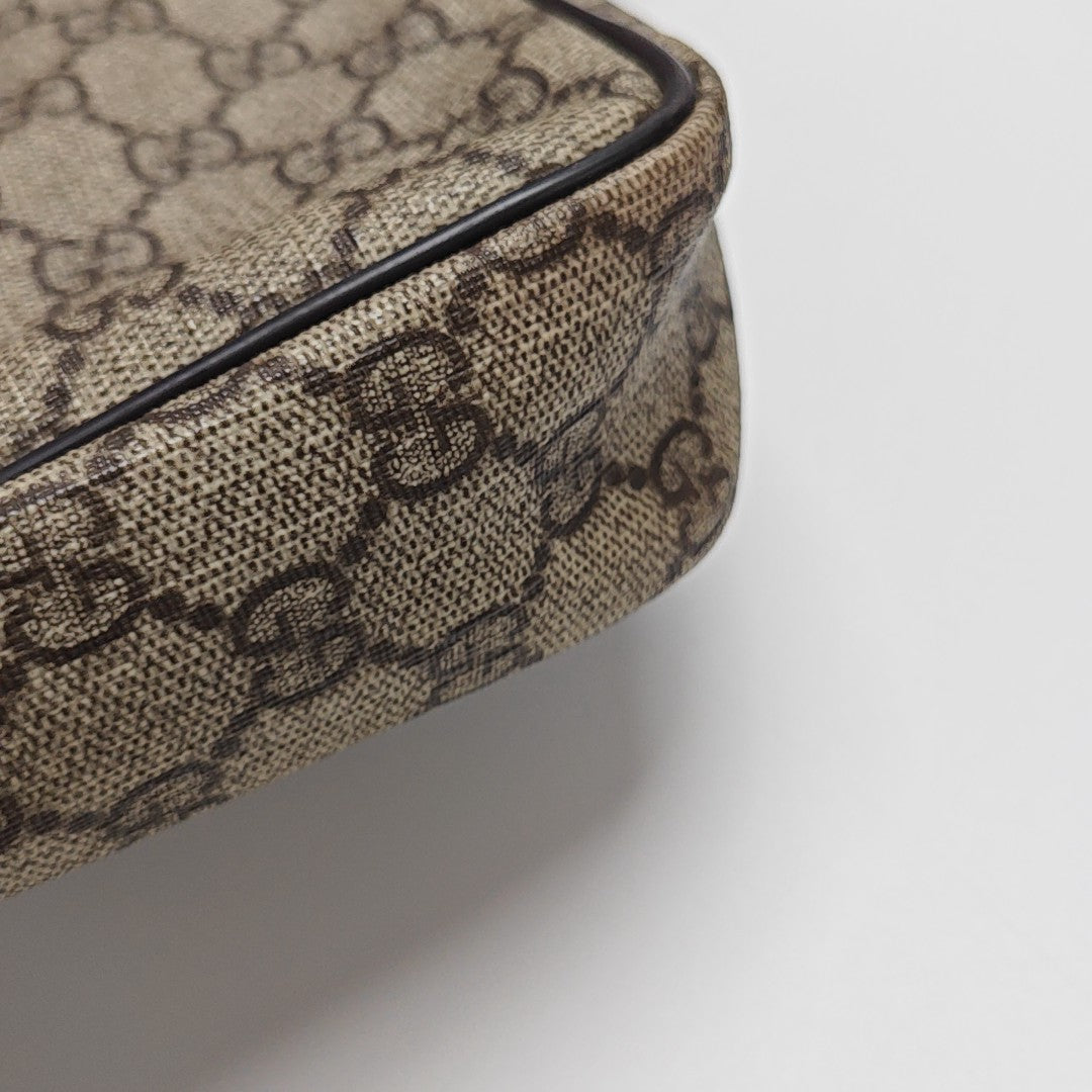 Monogram Coated Canvas Shoulder Bag Beige