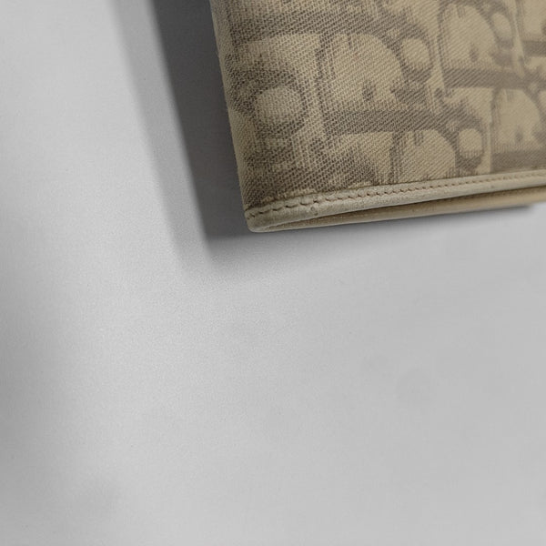 Oblique Canvas Wallet Beige
