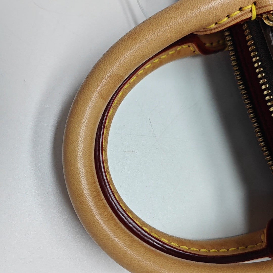 SPEEDY 20 Monogram Coated Canvas Brown