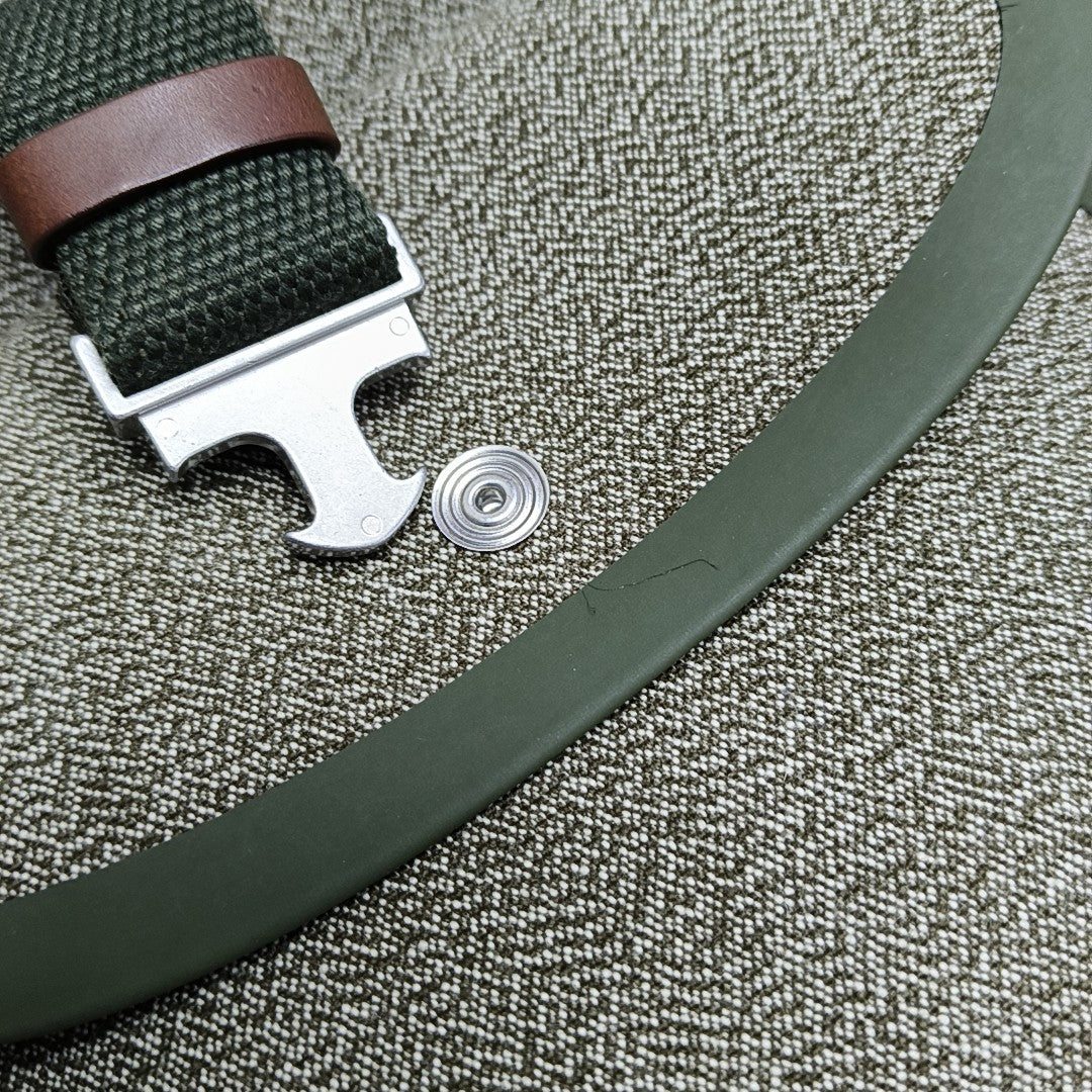 Fabric Crossbody Bag Green