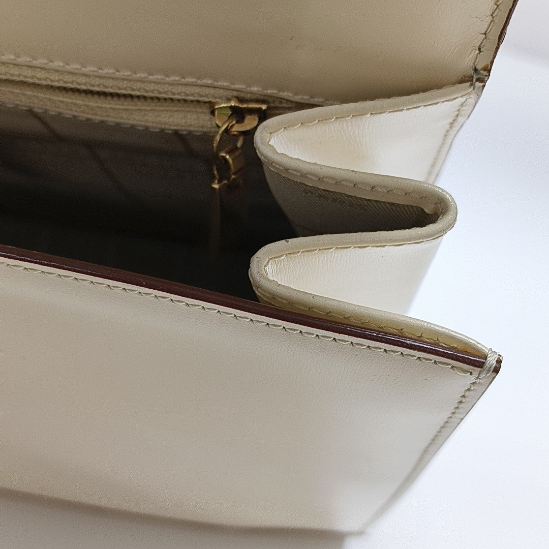 Calfskin Shoulder Bag Beige
