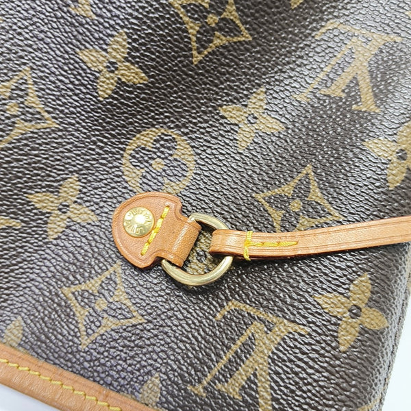 NEVERFULL MM Monogram Coated Canvas Brown