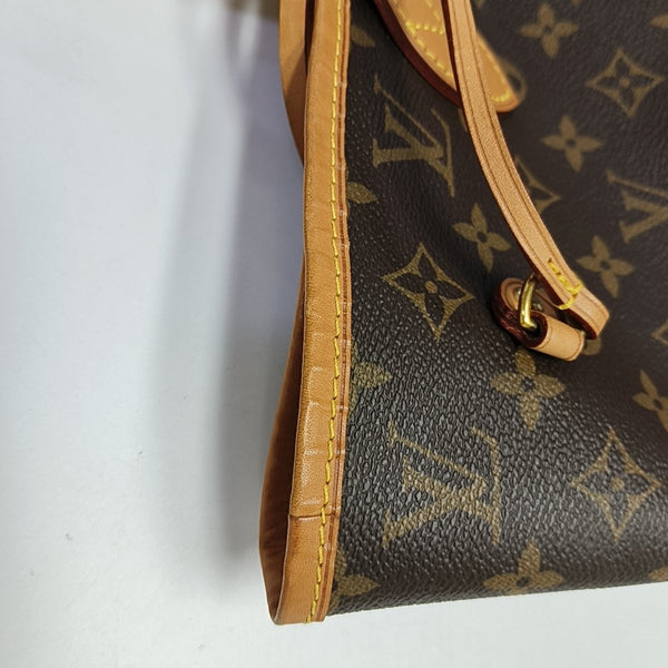 NEVERFULL MM Monogram Coated Canvas Brown