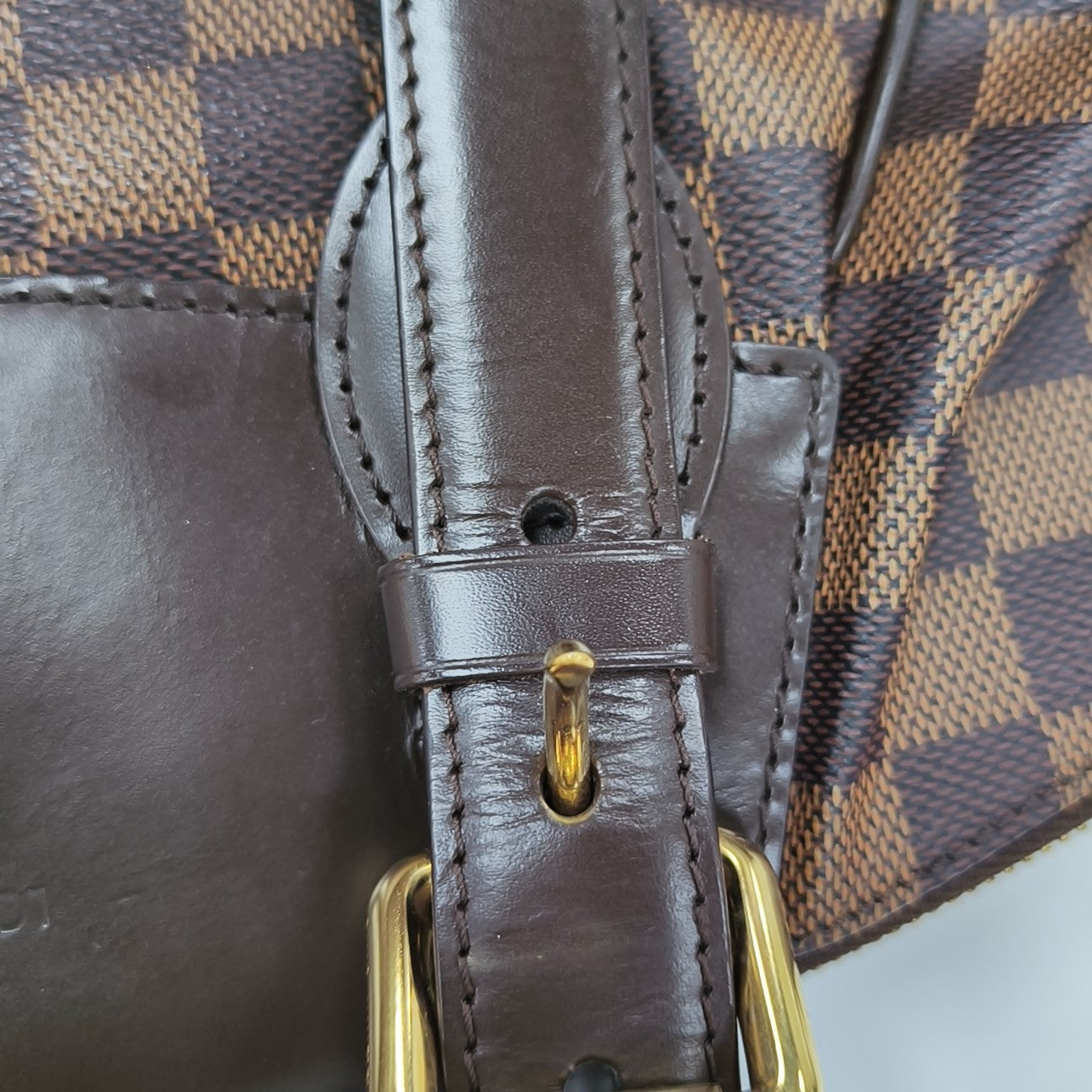 VERONA MM Damier Ebene Coated Canvas Brown