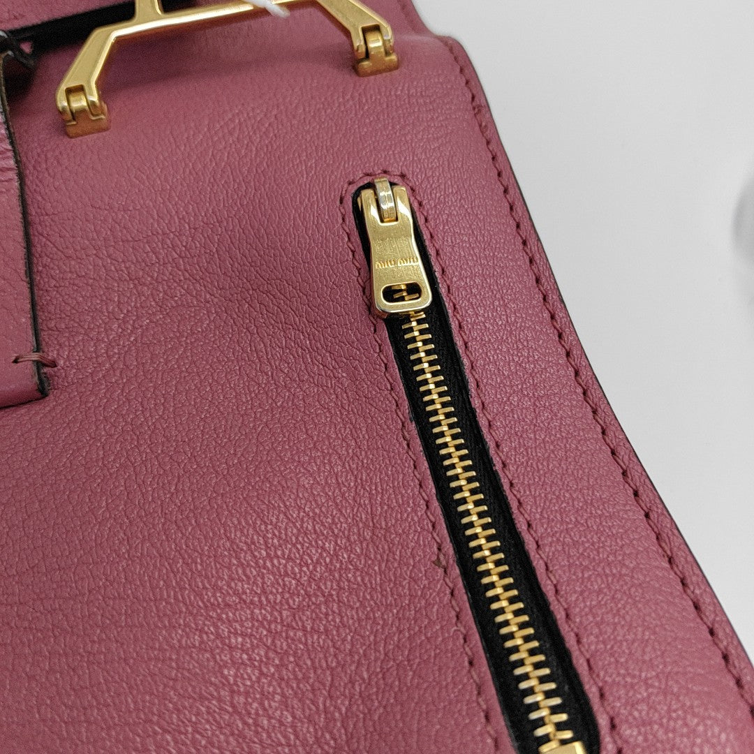 Calfskin Shoulder Bag Red