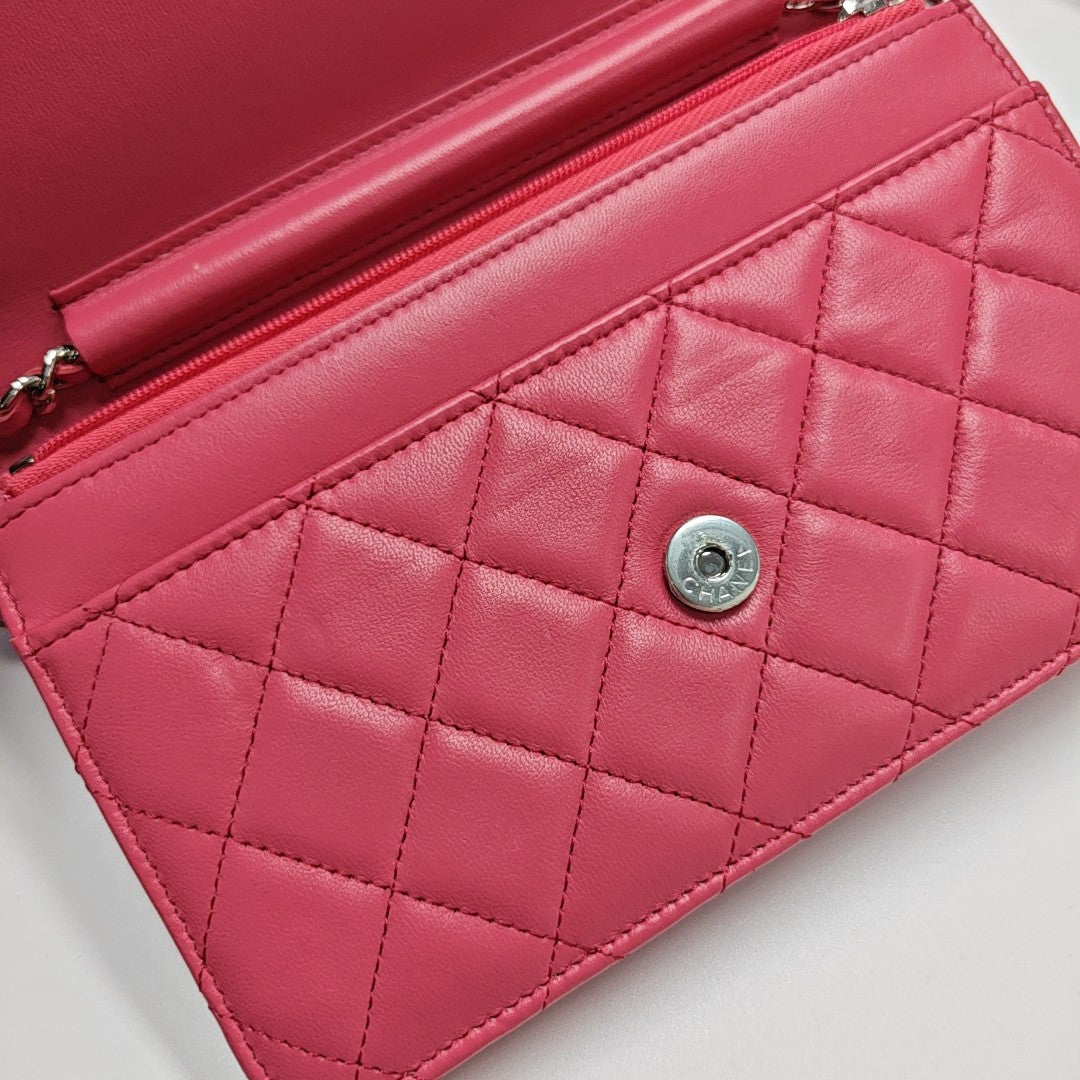 WOC Quilted Lambskin Pink