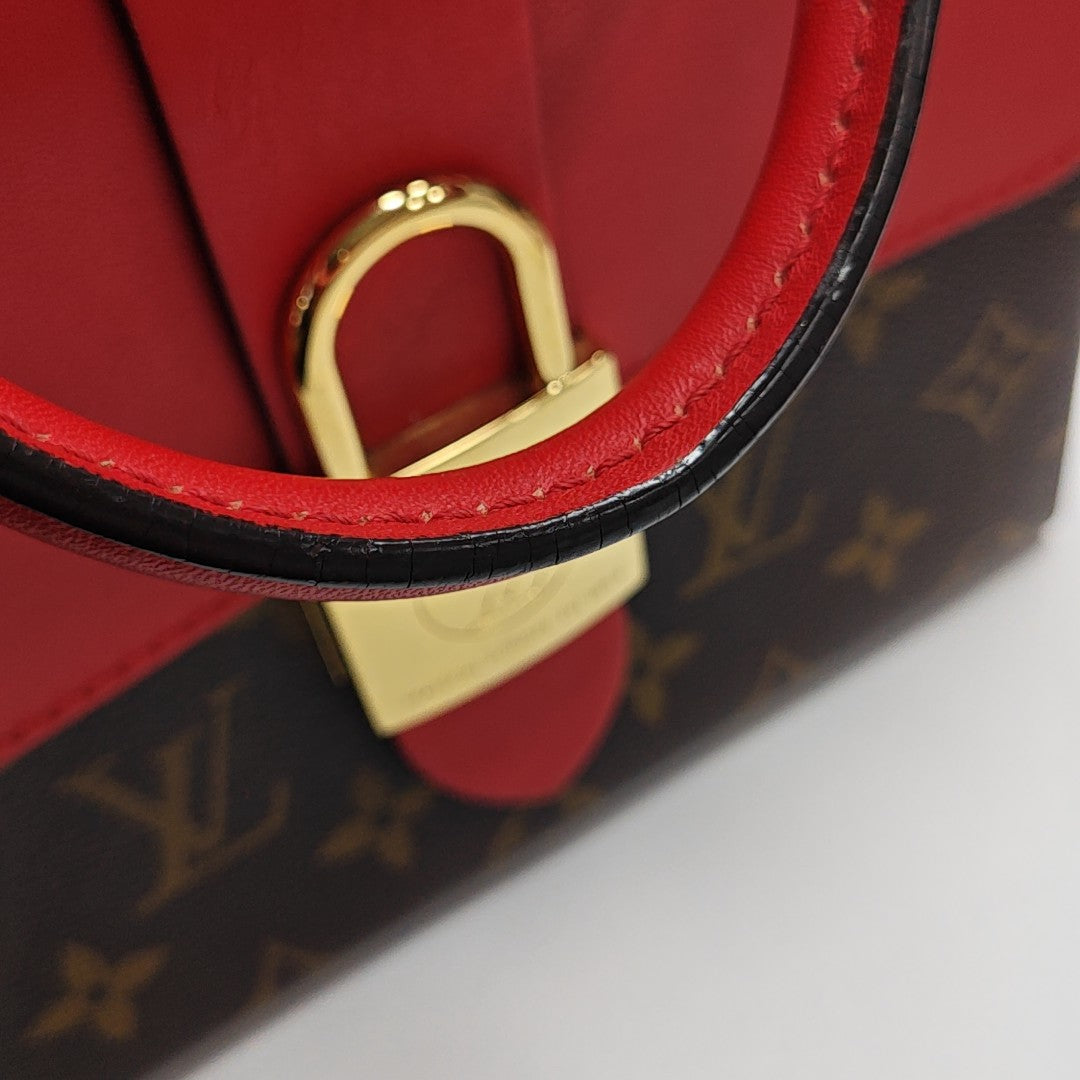 LOCKY BB Monogram Coated Canvas Red