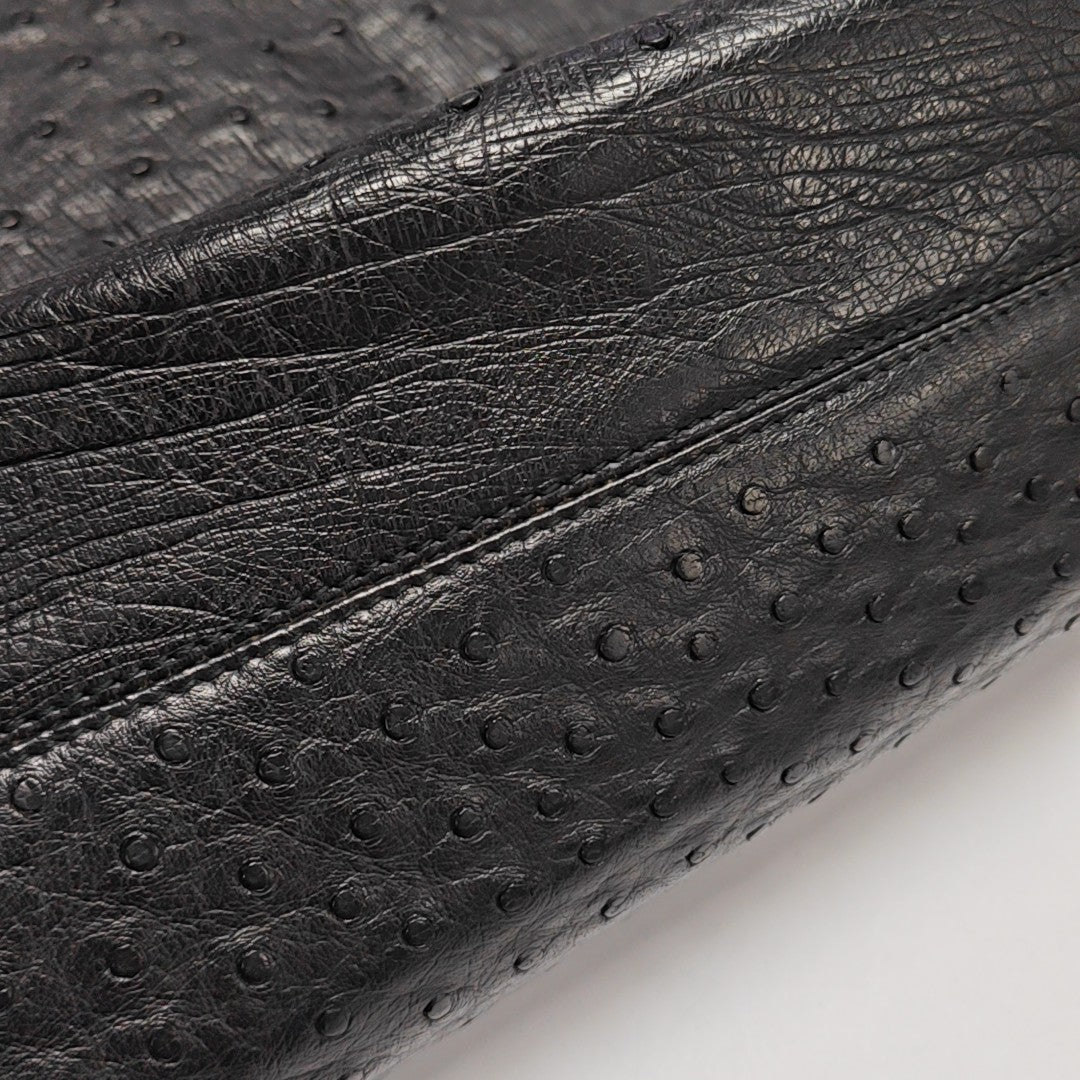 Capri Ostrich Black