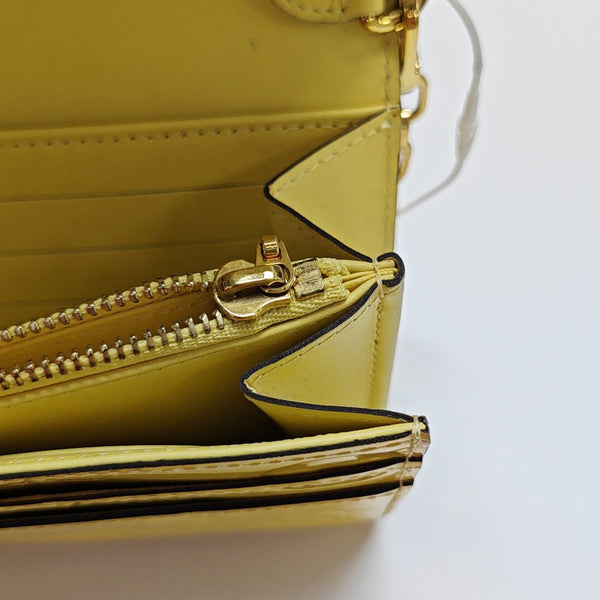 SARAH Monogram Patent Leather Yellow